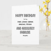 ハッピーバースデーママ!...おもしろい カード (黄色い花)