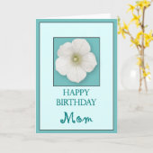 ハッピーバースデーママ カード (黄色い花)