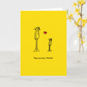 ハッピーバースデーママ カード (黄色い花)