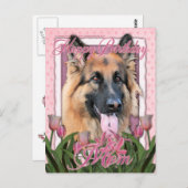 ハッピーバースデーママ – ドイツの羊飼い – チャンス ポストカード (正面/裏面)