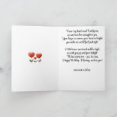 ハッピーバースデーママ、ベビー&パパからのカード カード (内部)