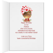 ハッピーバースデーママ、母かわいいダックレッドブーツ (内側 (右))