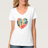 ハッピーバースデーママ Tシャツ (正面)