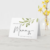 ハッピーバースデーマミー贈り物『ムームがベビーバンプ』 カード (黄色い花)