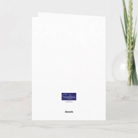 ハッピーバースデーマムアジサイと蝶 カード (裏面)