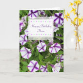 ハッピーバースデーマムカスタムカーかわいらしドフラワー カード (黄色い花)