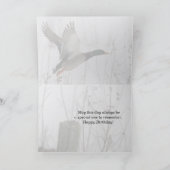 ハッピーバースデーマラードアヒル カード (内部)