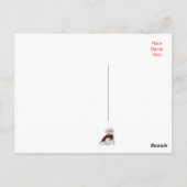 ハッピーバースデーマルチーズ子犬ポストカード ポストカード (裏面)