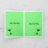 ハッピーバースデーマルティーニイングリーン カード (内部)