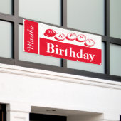 ハッピーバースデーマーサ 横断幕 (ビルの外側)