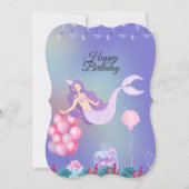 ハッピーバースデーマーメイドカード (正面)