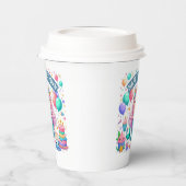 ハッピーバースデーマーメイド紙カップ 紙コップ (左)