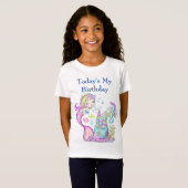 ハッピーバースデーマーメイドTシャツ Tシャツ (正面フル)