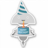 ハッピーバースデーミアステッカー シール (正面)