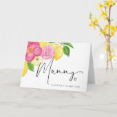 ハッピーバースデーミイムママはベビーバンプ妊娠する カード (黄色い花)