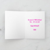 ハッピーバースデーミズコットン カード (内部)