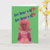 ハッピーバースデーミズコットン カード (黄色い花)