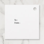 ハッピーバースデーミニマルタイポグラフィ書 フェイバータグ (裏面)