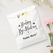 ハッピーバースデーミニマルタイポグラフィ書 フェイバーバッグ (封をした状態)