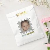 ハッピーバースデーミニマル写真 フェイバーバッグ (封をした状態)