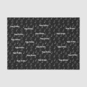 ハッピーバースデーミュージカル白黒テーマ注 薄葉紙 (正面)