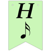 ハッピーバースデーミュージシャンブラックキャッツ遊ズミュージック バンティングフラッグ (第1の旗)