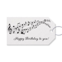 ハッピーバースデーミュージックノート
