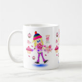 ハッピーバースデームグワッキーガール コーヒーマグカップ (左)