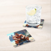 ハッピーバースデームスクレマン スクエアペーパーコースター (インサイチュ)