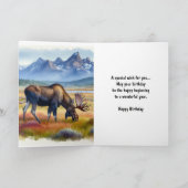 ハッピーバースデームースメンズカード カード (内部)