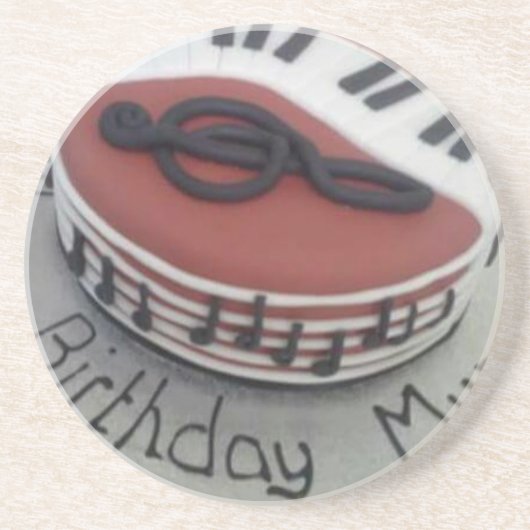 ハッピーバースデームームケーキ コースター (正面)