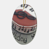 ハッピーバースデームームケーキ セラミックオーナメント (左)