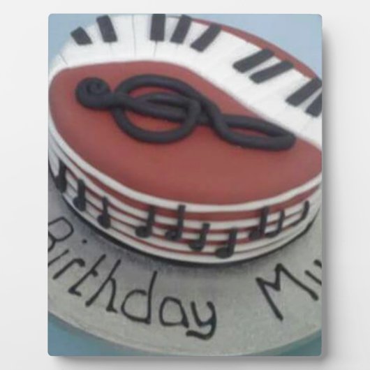 ハッピーバースデームームケーキ フォトプラーク (正面)