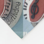 ハッピーバースデームームケーキ フリースブランケット (角)