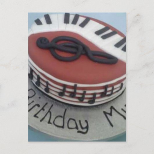 ハッピーバースデームームケーキ ポストカード (正面)