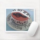 ハッピーバースデームームケーキ マウスパッド (マウス)