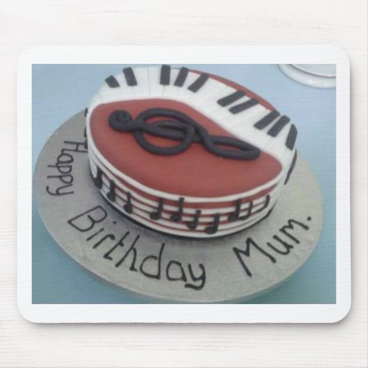 ハッピーバースデームームケーキ マウスパッド (正面)