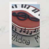 ハッピーバースデームームケーキ 便箋 (正面/裏面)