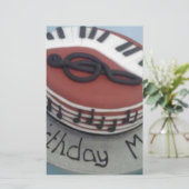 ハッピーバースデームームケーキ 便箋 (スタンド正面)