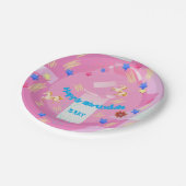 ハッピーバースデーメアリー（名前の変更） ペーパープレート (アングル)