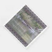 ハッピーバースデーメイトデザイナーダック紙ナプキンス (コーナー)