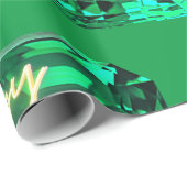 ハッピーバースデーメイ誕生石エメラルド ラッピングペーパー (ロールコーナー)