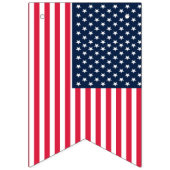 ハッピーバースデーメッセージペイズリー青 バンティングフラッグ (第1の旗)