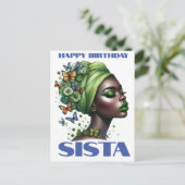 ハッピーバースデーメラニンブラックガール魔法美 シーズンポストカード (スタンド正面)