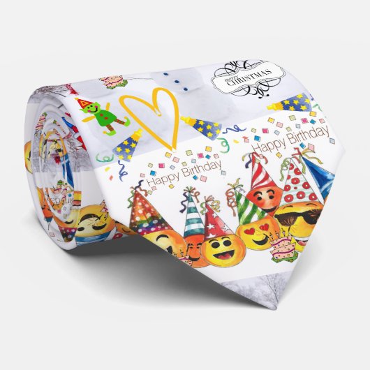 ハッピーバースデーメリークリスマスネクタイ。 ネクタイ (ロール)