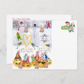 ハッピーバースデーメリークリスマスポストカード ポストカード (正面/裏面)