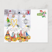 ハッピーバースデーメリークリスマスポストカード ポストカード (正面)