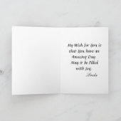 ハッピーバースデーメンアートココナッツツリートロピカル カード (内部)