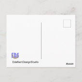 ハッピーバースデーモザイク垂直顧客。ポストカード ポストカード (裏面)