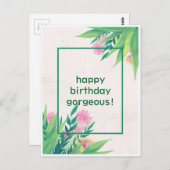 ハッピーバースデーモダンゴージャス自然工場 ポストカード (正面/裏面)